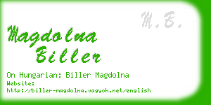 magdolna biller business card